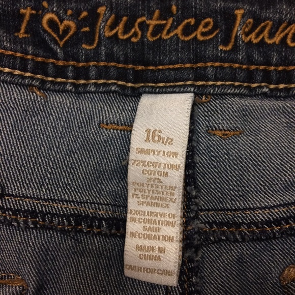 Justice Misses Jeans 16 1/2 Simply Low - Picture 2 of 6